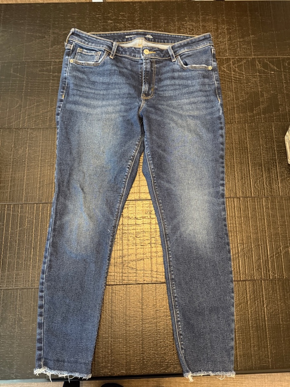 Old Navy Dark Blue Skinny Jeans with Faded Detail